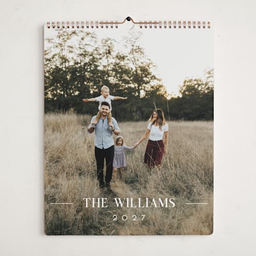 This is a moon photo calendars with standard by Christy Hy Lee called minimal space printing on premium calendar paper in grand