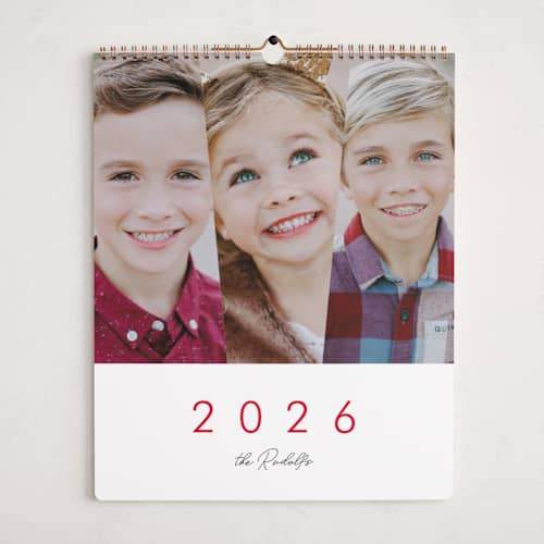 This is a ruby photo calendars with standard by chica design called 3 times the fun printing on premium calendar paper in grand