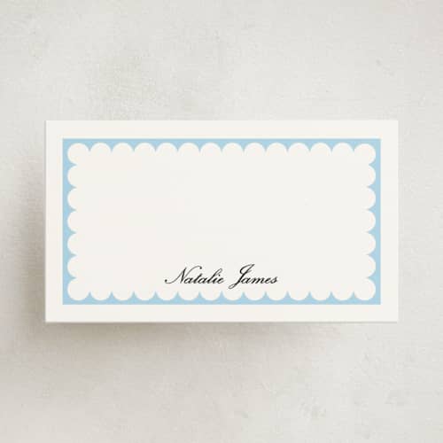 This is a sky small cards with standard by Catherine Culvenor called sweetly scalloped printing on signature in 4.25x5.5