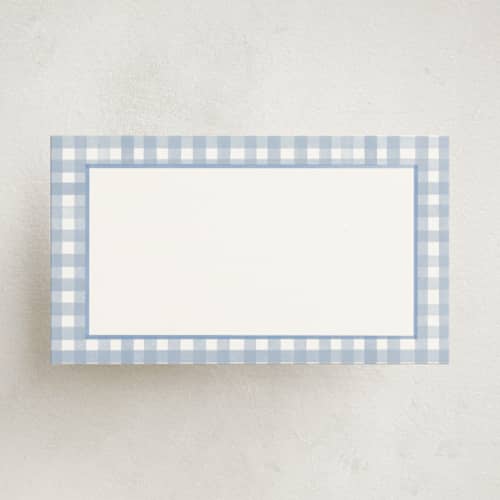 This is a pond small cards with standard by Creo Study called classic gingham printing on signature in 4.25x5.5
