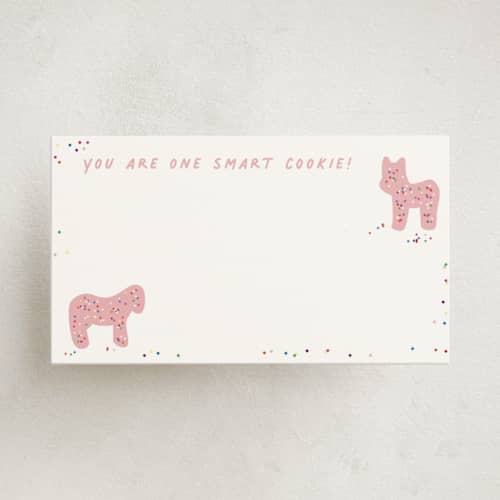 This is a pink sugar small cards with standard by Jennifer Postorino called animal cracker parade printing on signature in 4.25x5.5