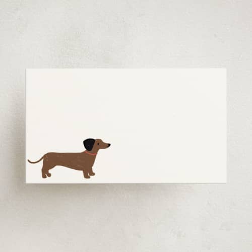 This is a cloud small cards with standard by Laura Bercovich called pooch printing on signature in 4.25x5.5