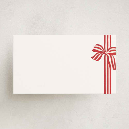 This is a poinsettia small cards with standard by Angela Marzuki called ribbon wrapped printing on signature in 4.25x5.5
