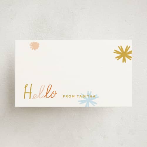This is a sky small cards with standard by Corinne Malesic called crayon printing on signature in 4.25x5.5