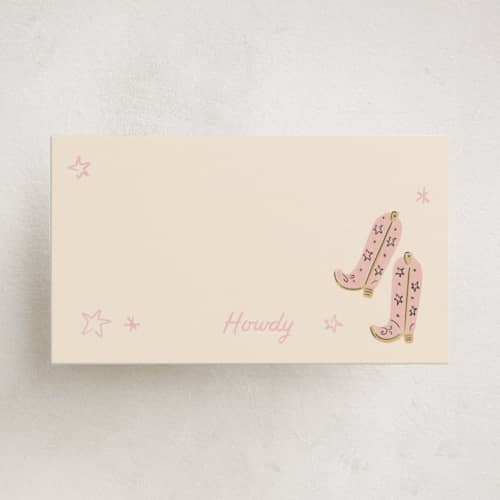 This is a cotton candy small cards with standard by Jenna Holcomb called pink pony club printing on signature in 4.25x5.5