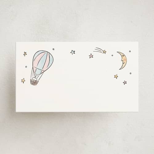 This is a sky small cards with standard by Ashlee Townsend called whimsical world printing on signature in 4.25x5.5