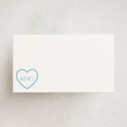 This is a sky small cards with standard by Megan Davis called locket printing on signature in 4.25x5.5