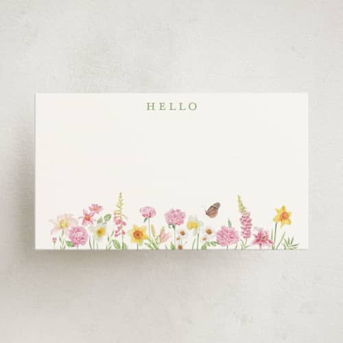 This is a garden small cards with standard by Bayberry Kate called spring garden printing on signature in 4.25x5.5