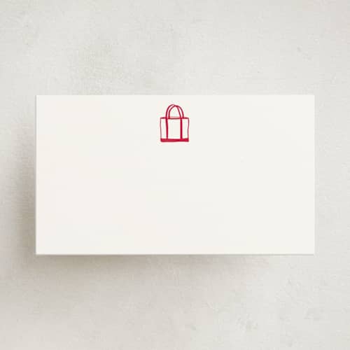 This is a lobster small cards with standard by Erika Firm called boat tote printing on signature in 4.25x5.5