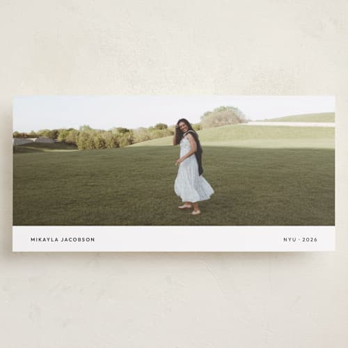 This is a ink graduation announcements with standard by Blustery August called lastly printing on recycled smooth signature in tall