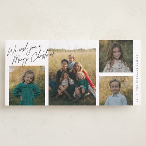 This is a coal holiday photo cards with standard by Pixel and Hank called christmas collection printing on recycled smooth signature in tall