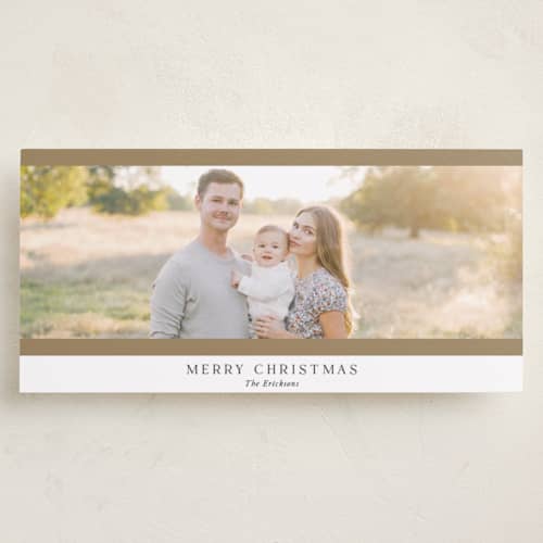 This is a snow holiday photo cards with standard by Yaling Hou Suzuki called holiday simplicity printing on recycled smooth signature in tall
