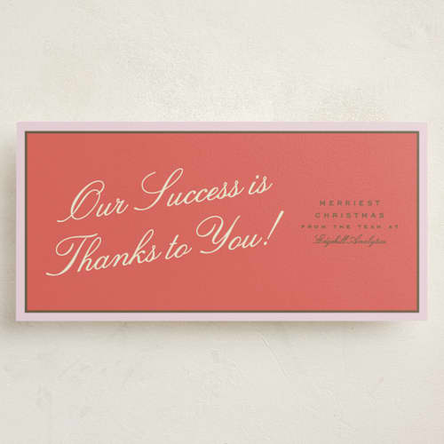 This is a gumdrop holiday photo cards with standard by Alexandra Cohn called sidecar printing on signature in tall
