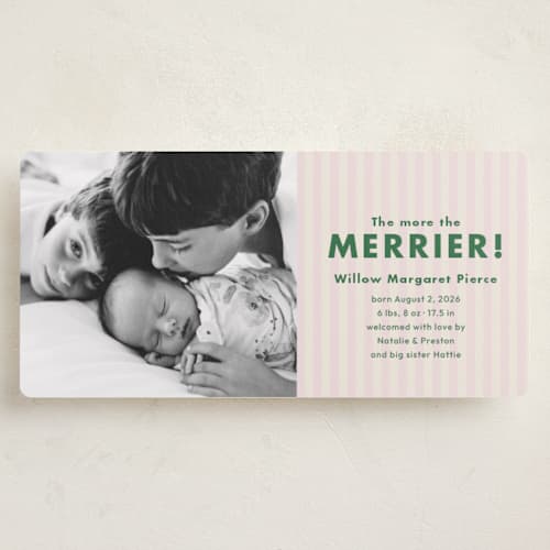 This is a ballet slipper holiday photo cards with standard by Megan Davis called lulu printing on recycled smooth signature in tall