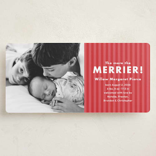 This is a stocking holiday photo cards with standard by Megan Davis called lulu printing on recycled smooth signature in tall
