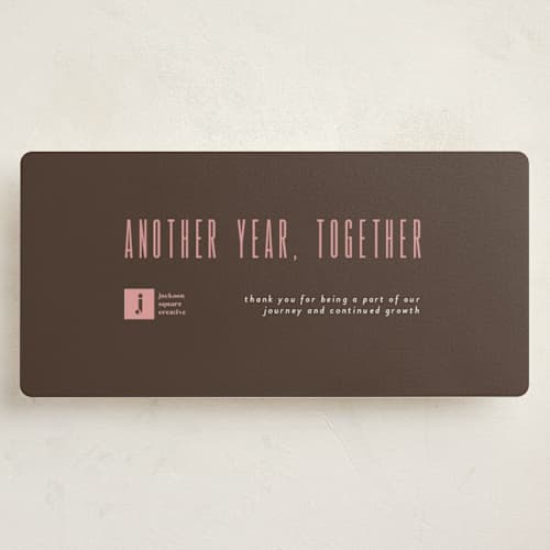 This is a cocoa holiday photo cards with standard by Jelena Vuletic called current printing on signature in tall