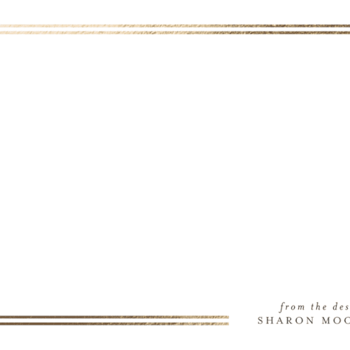 This is a pearl foil stamped stationery with foil pressed by Iveta Angelova called effortless printing on signature in 4.25x5.5