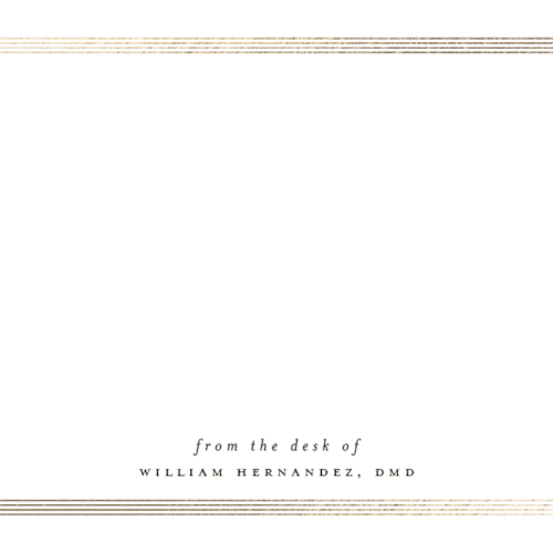 This is a sugar foil stamped stationery with foil pressed by Kristel called for professional printing on signature in 4.25x5.5