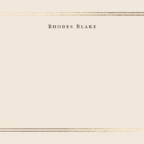 This is a cream foil stamped stationery with foil pressed by Ani Somi called calling card printing on signature in 4.25x5.5