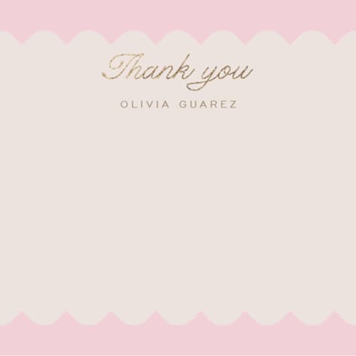 This is a rose foil stamped stationery with foil pressed by Leia Matt called macaron box printing on signature in 4.25x5.5