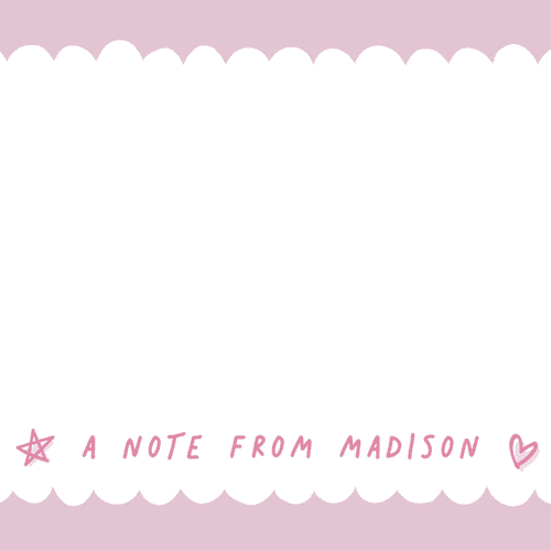 This is a cotton candy kids thank you cards notes with standard by Hooray Creative called scallop border printing on signature in standard