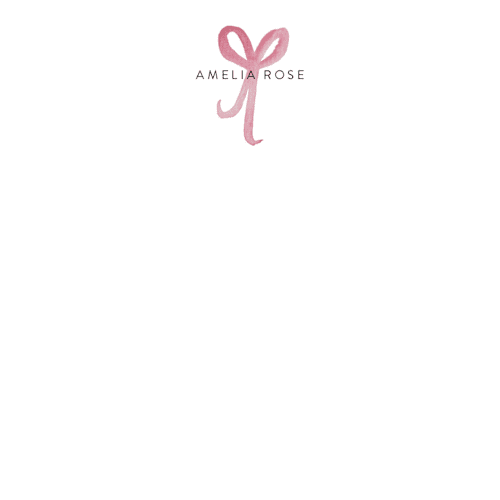 This is a blush kids thank you cards notes with standard by Nicoletta Savod called sweet as a bow printing on signature in standard