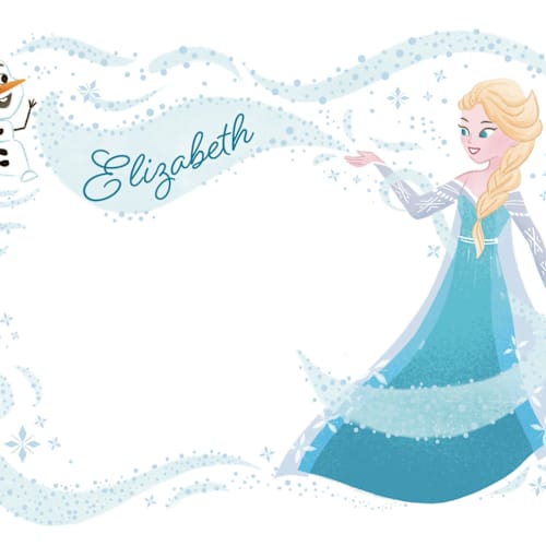 This is a snow kids thank you cards notes with standard by curiouszhi called disney frozen snow sparkles printing on signature in standard
