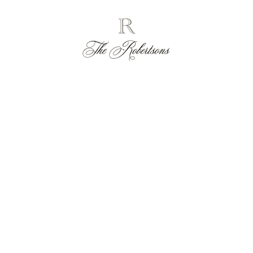 This is a diamond personalized stationery thank you cards with standard by Jenna Holcomb called formal printing on signature in 4.25x5.5