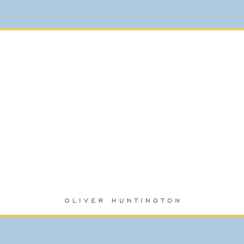 This is a sky personalized stationery thank you cards with standard by Nicoletta Savod called august printing on signature in 4.25x5.5
