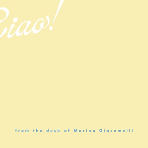 This is a limoncello personalized stationery thank you cards with standard by Tamara Hilje called ciao printing on signature in 4.25x5.5