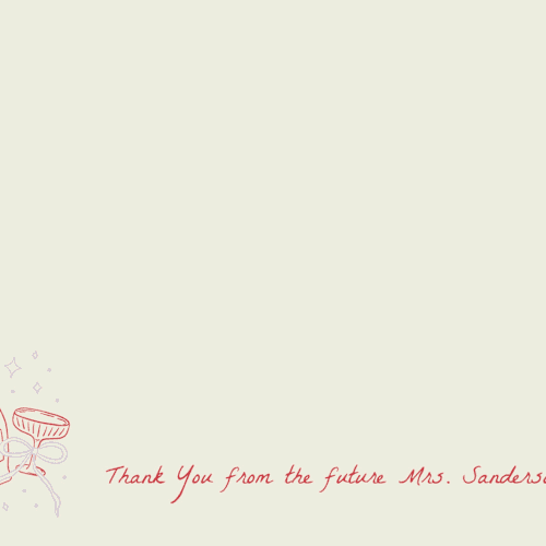 This is a wisteria personalized stationery thank you cards with standard by Ashlee Townsend called celebration printing on signature in 4.25x5.5