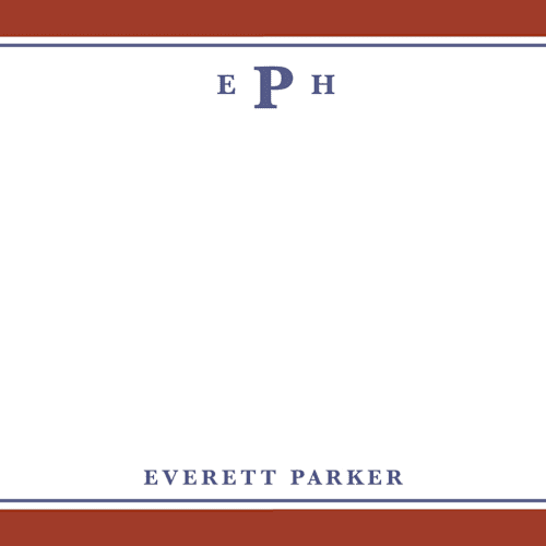 This is a maroon personalized stationery thank you cards with standard by Kat Roberts called a perfect gentleman printing on signature in 4.25x5.5