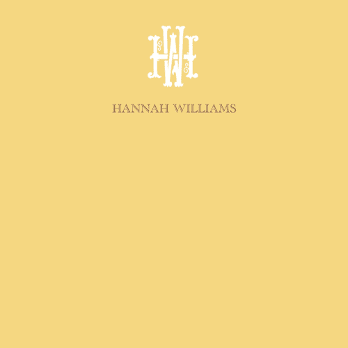 This is a butter personalized stationery thank you cards with standard by Jenna Holcomb called butter printing on signature in 4.25x5.5