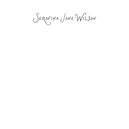 This is a ink personalized stationery thank you cards with standard by Kelly Watkins called nostalgic printing on signature in 4.25x5.5