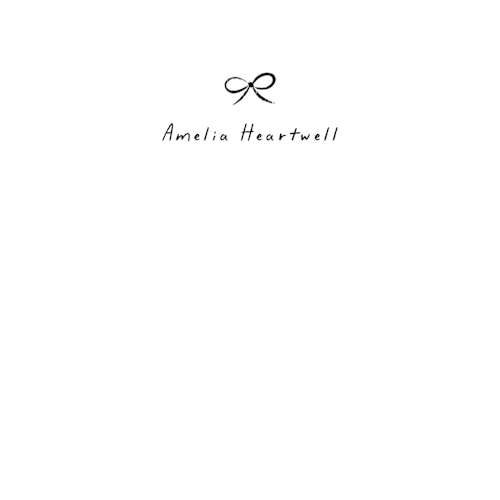 This is a noir personalized stationery thank you cards with standard by Gwen Bedat called lil bow printing on signature in 4.25x5.5