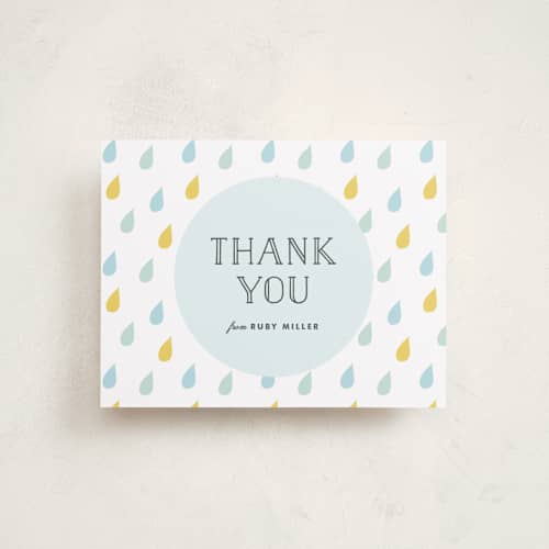 This is a sky wedding thank you cards with standard by Carolyn MacLaren called safari soiree printing on signature in standard