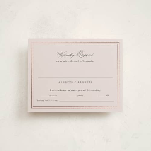 This is a barely blush bar mitzvah bat mitzvah invitations with foil pressed by Jennifer Postorino called polished printing on signature in standard