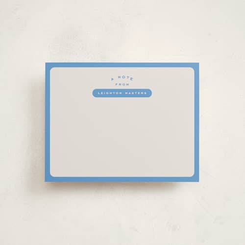 This is a ocean personalized stationery thank you cards with standard by Alexandra Cohn called prep printing on signature in 4.25x5.5