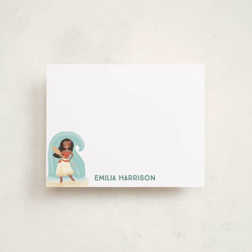This is a shell personalized stationery thank you cards with standard by Itsy Belle Studio called make way, make way printing on signature in 4.25x5.5