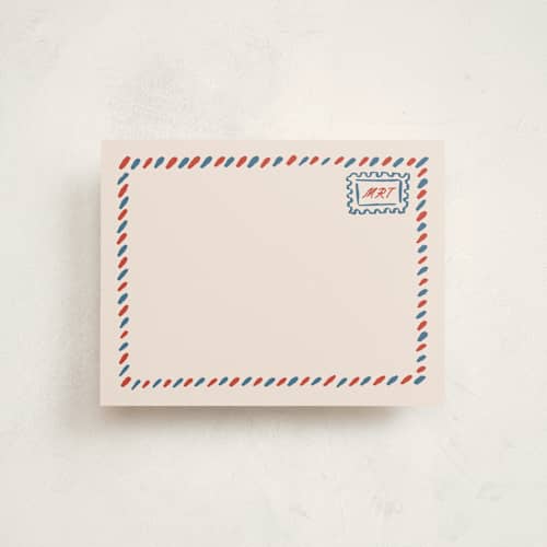 This is a north america personalized stationery thank you cards with standard by Claudia Orengo called postcard printing on signature in 4.25x5.5