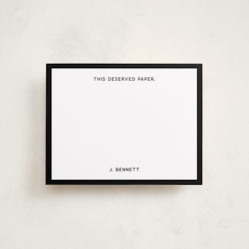 This is a noir personalized stationery thank you cards with standard by Kimberly FitzSimons called cooler than a text printing on signature in 4.25x5.5