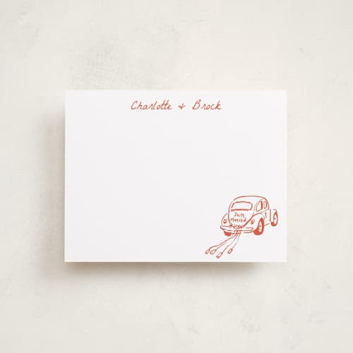 This is a verona sunset personalized stationery thank you cards with standard by Cass Loh called chic soirée printing on signature in 4.25x5.5