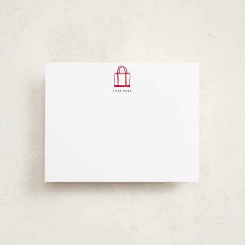 This is a lobster personalized stationery thank you cards with standard by Erika Firm called boat tote printing on signature in 4.25x5.5