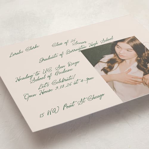 This is a kaitoke graduation invitations with standard by Phrosné Barwood called my finest diary scribble printing on recycled smooth signature in standard