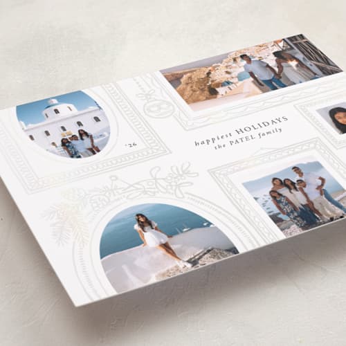 This is a snow gloss press holiday cards with gloss press by Leia Matt called gallery wall printing on recycled smooth signature in standard