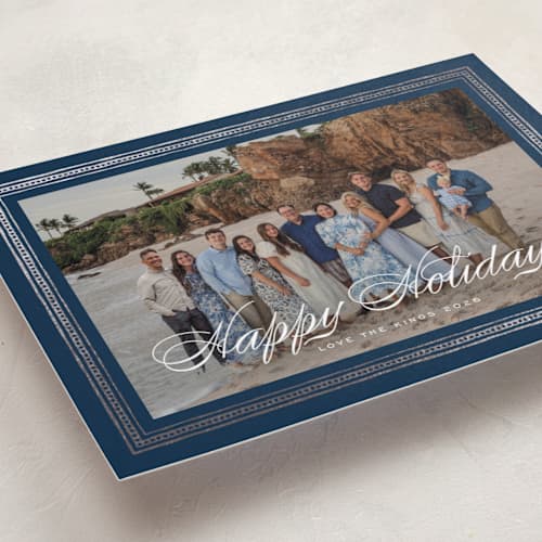 This is a royalty met with foil pressed by Design Lotus called magi printing on recycled smooth signature in standard