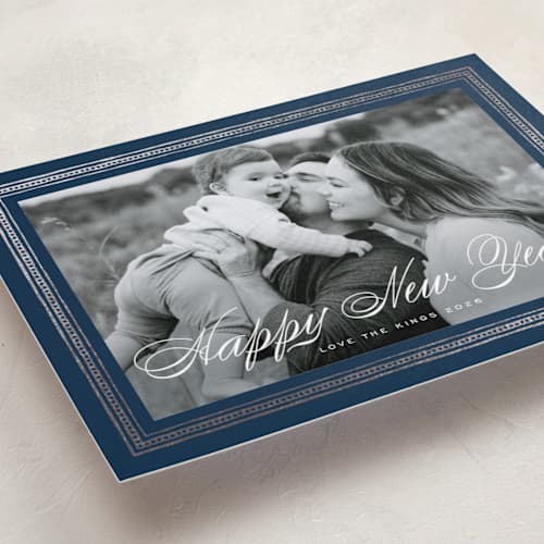 This is a royalty met with foil pressed by Design Lotus called magi printing on recycled smooth signature in standard