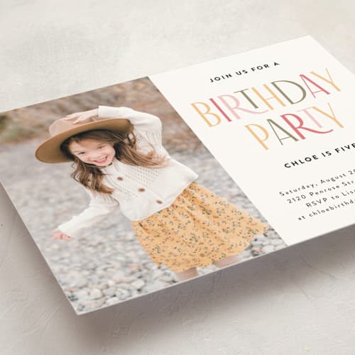 This is a candy kids birthday invitations with standard by Iveta Angelova called happy birthday printing on signature in standard