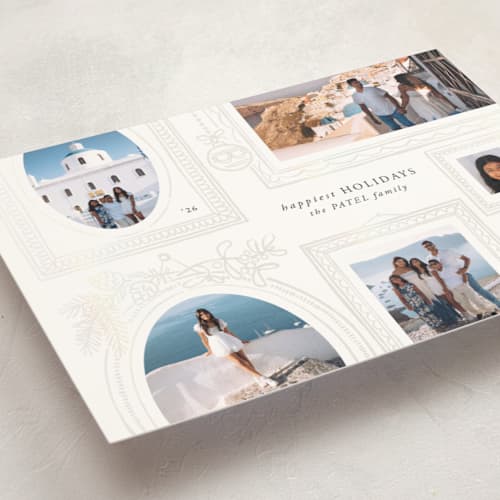 This is a snow gloss press holiday cards with gloss press by Leia Matt called gallery wall printing on signature in standard