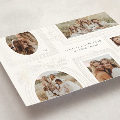 This is a snow gloss press holiday cards with gloss press by Leia Matt called gallery wall printing on signature in standard